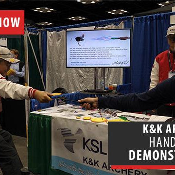 K&K Archery shows us a bunch of their products, including KSL Jet 6 vanes and puller - ATA Show 2018