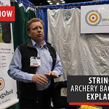 String Shot breaks down some of their backstop safety nets for archery - ATA Show 2018