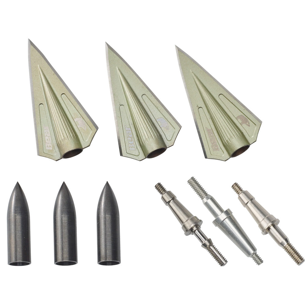 Bear Razorhead VWS Double Bevel Broadhead Kit-Canada Archery Online