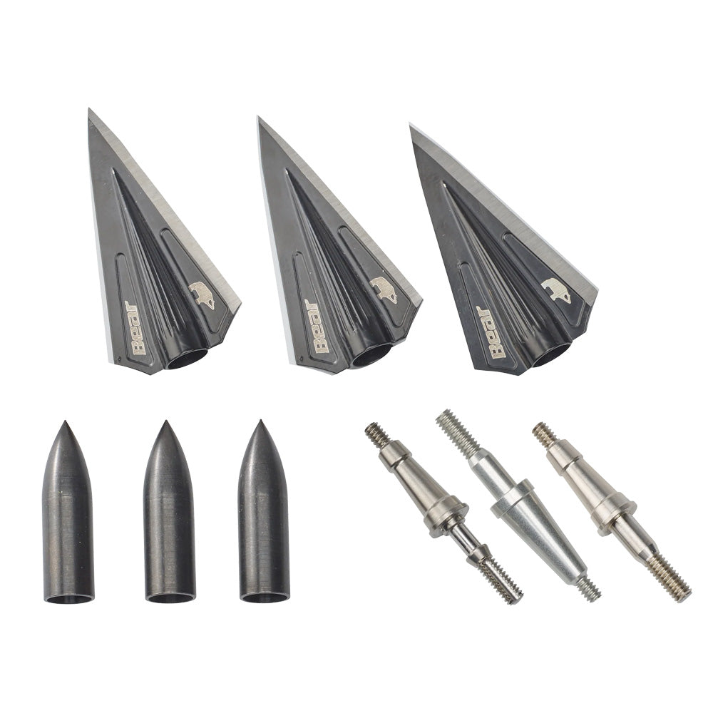 Bear Razorhead VWS Single Bevel Broadhead Kit-Canada Archery Online