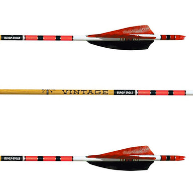 Black Eagle Vintage Arrow (Fletched w/Feathers)-Canada Archery Online