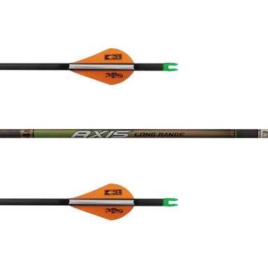 Easton Axis 4mm Long Range Arrow (Fletched w/ Vanes)-Canada Archery Online