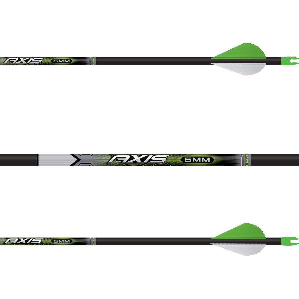 Easton Axis 5mm Arrow w/Half-Outs (Fletched w/Vanes)-Canada Archery Online