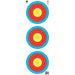 Maple Leaf Official World Archery 40cm, 3-Spot, Vertical Target Face (TA3x40V-C/R)-Canada Archery Online