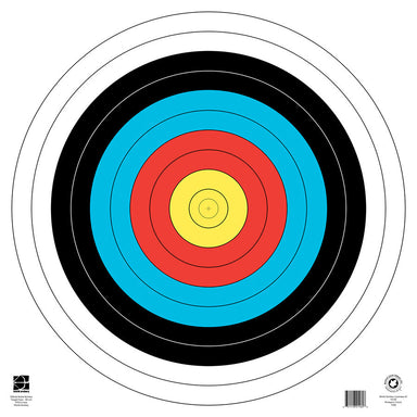 Maple Leaf Official World Archery 60cm, 10 Ring, Target Face (FT 60)-Canada Archery Online
