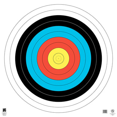 Maple Leaf Official World Archery 80cm, 10 Ring, Target Face (TA-80)-Canada Archery Online