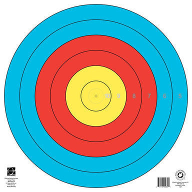 Maple Leaf Official World Archery 80cm, 6 Ring, Target Face (TA-6X80C)-Canada Archery Online