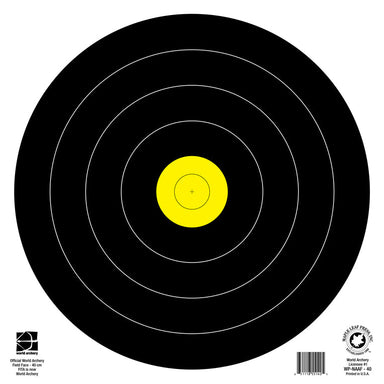 Maple Leaf Official World Archery Field 40cm, Waterproof Target Face (NAAF-40 WP)-Canada Archery Online