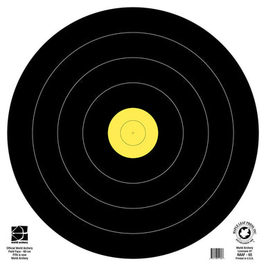 Maple Leaf Official World Archery Field 60cm, Waterproof Target Face (NAAF-60 WP)-Canada Archery Online