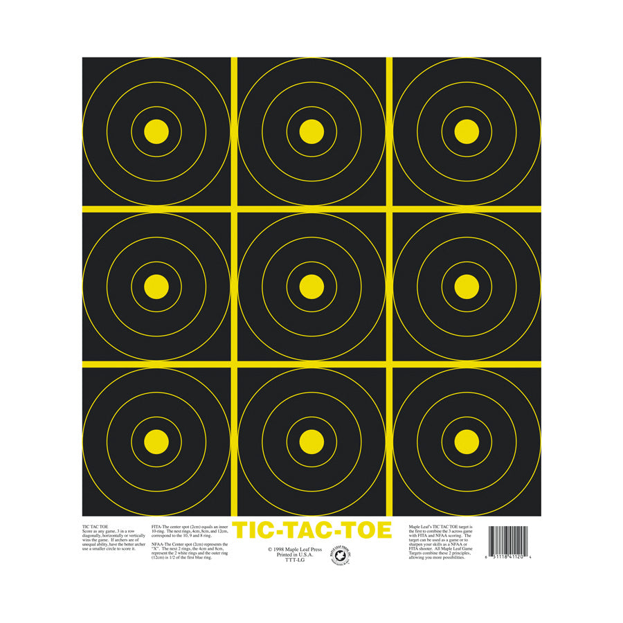 Maple Leaf Tic Tac Toe Target Canada Archery Online