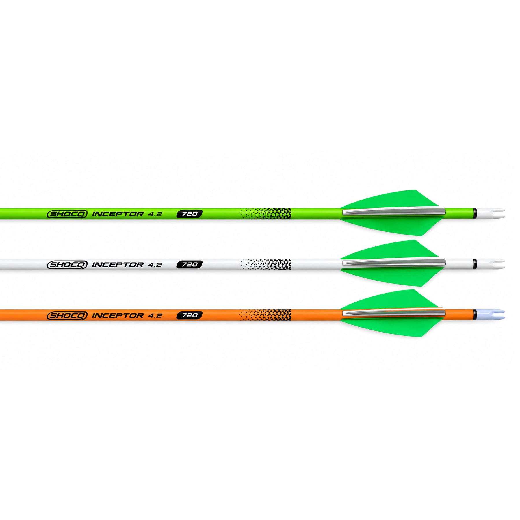 Shocq 4.2mm Inceptor Arrow (Fletched w/Vanes)-Canada Archery Online