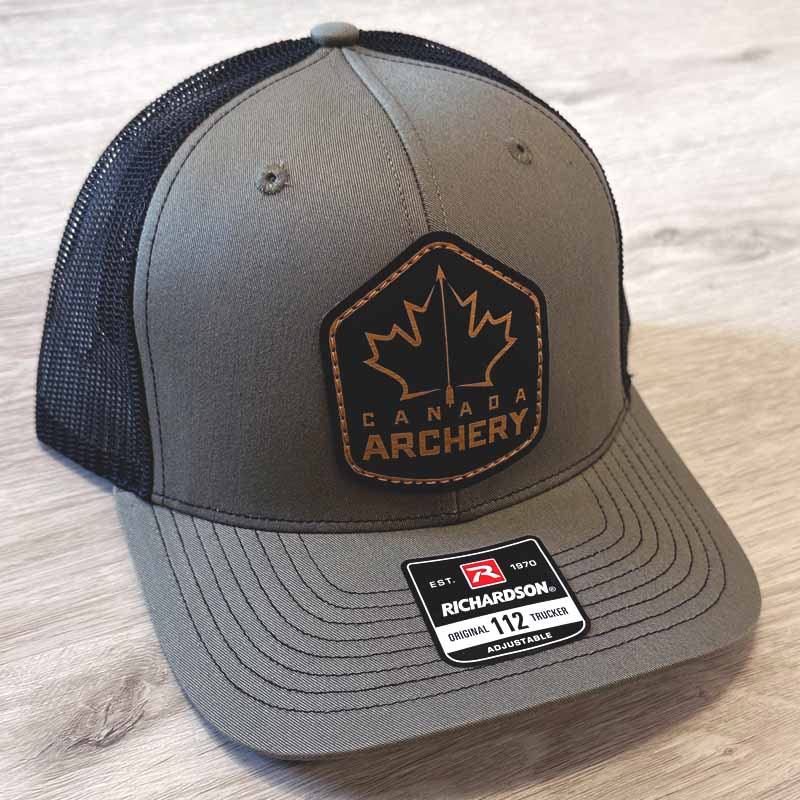 Canada Archery Leather Patch Hat Loden/Black — Canada Archery Online