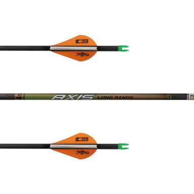 Easton Axis Long Range 4mm Arrow (Fletched w/ Vanes)-Canada Archery Online