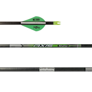 Easton Axis Match Grade 5mm Arrow (Fletched w/Vanes)-Canada Archery Online