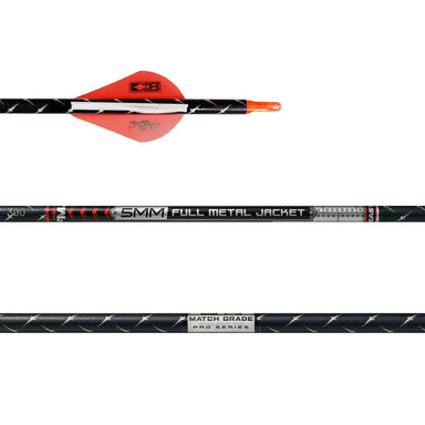 Easton Full Metal Jacket Match Grade 5mm Arrow (Fletched w/Vanes)-Canada Archery Online