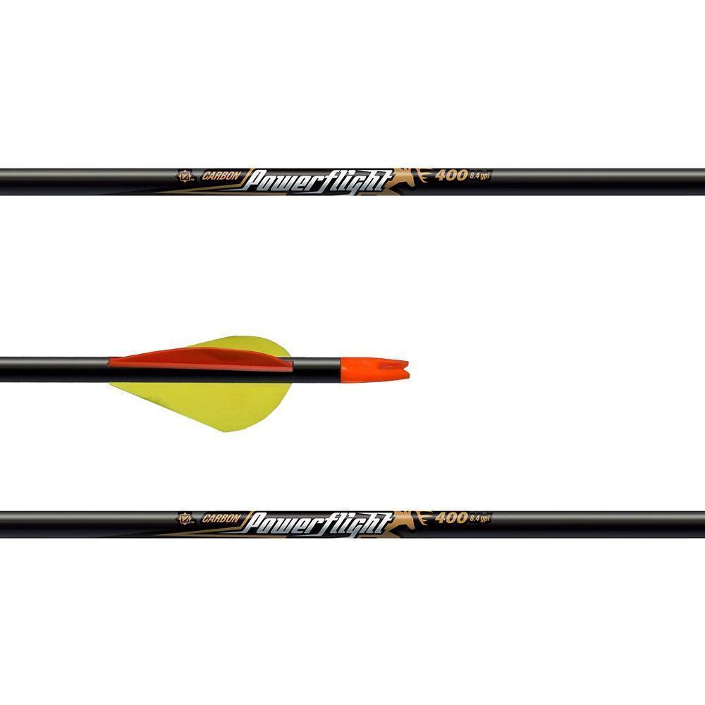 Easton Powerflight Carbon Arrow (Fletched w/Vanes)-Canada Archery Online